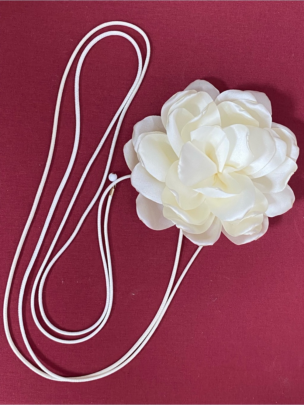 Free People Satin Floral Rope Belt